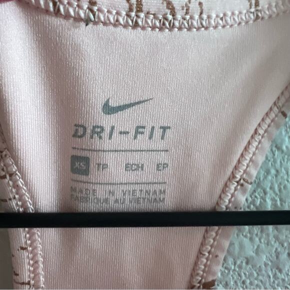 Nike Victory Metallic Pink Rose Gold Sports Bra XS - Picture 3 of 6
